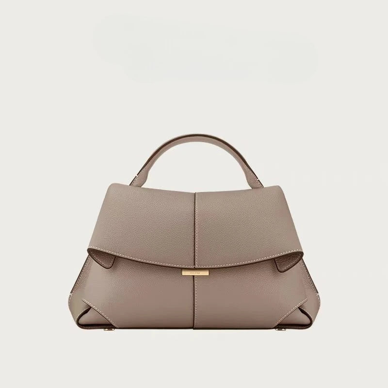 French niche hand-held diagonal cross women's bag new trend Mokki series fashionable pleated smile bag