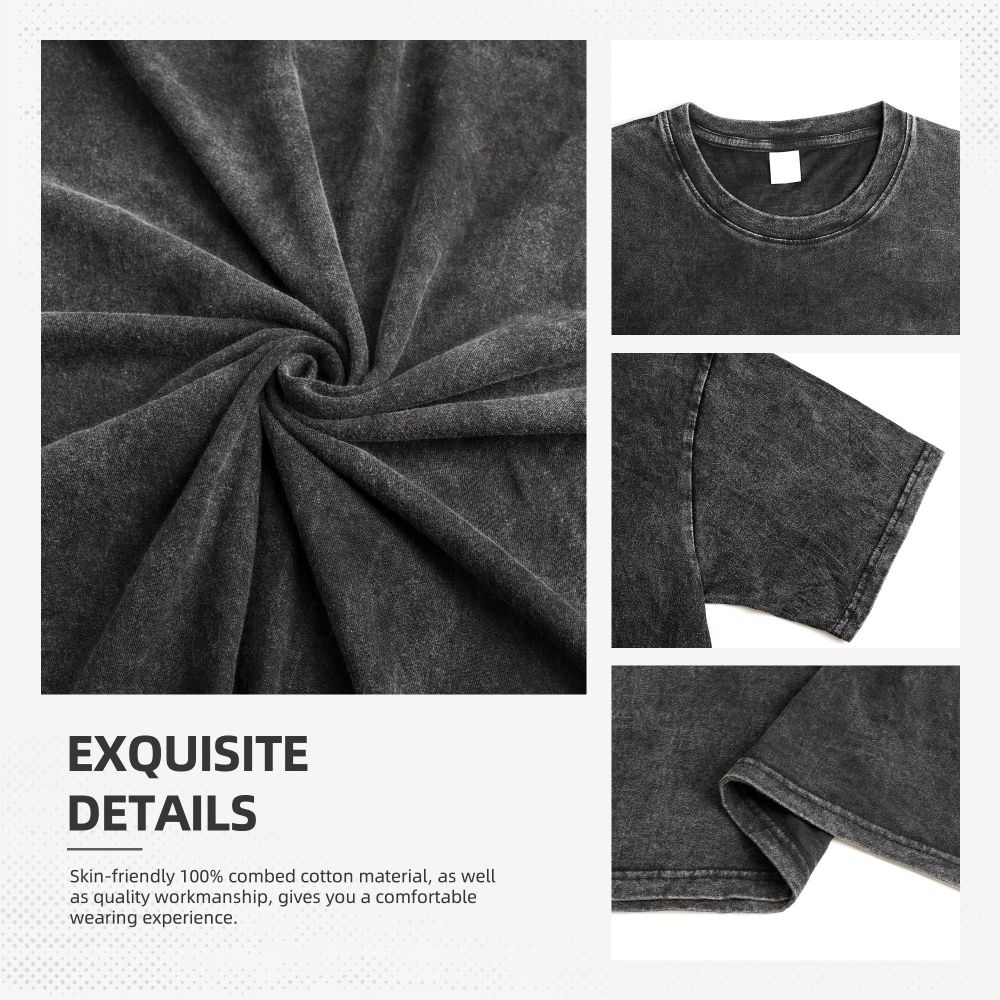 Elder Washed T Shirts Streetwear Hip Hop Fashion T-Shirts Game Tees Tops for Men Women 100% Cotton Harajuku Graphic Printed