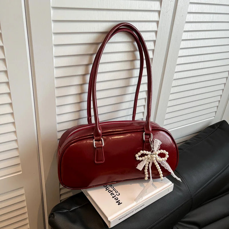 Silver Ballet Sle Large Capaci Women's Handbag Pillow Bag Versatile Underarm Bag Single oulder Bag for Young Women