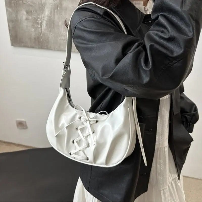 D0LF Shoulder Bag for Women Girls Trendy Evening Clutch Purse Pu Leather Under the Arm Purses Slings Bag Handbag Saddles Bag