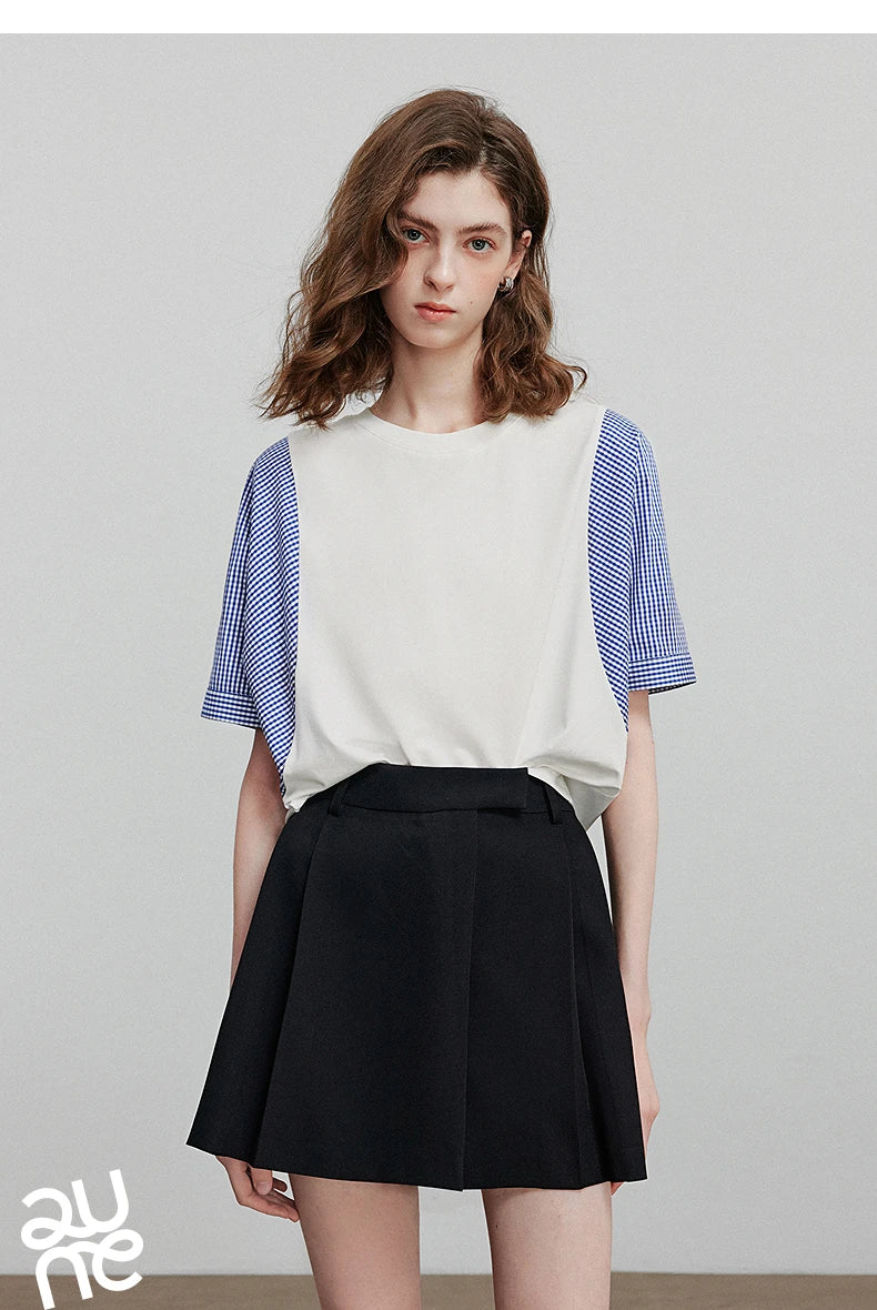 TOYOUTH Women Short Sleeve T shirt 2025 Summer New Casual Tops 8521071