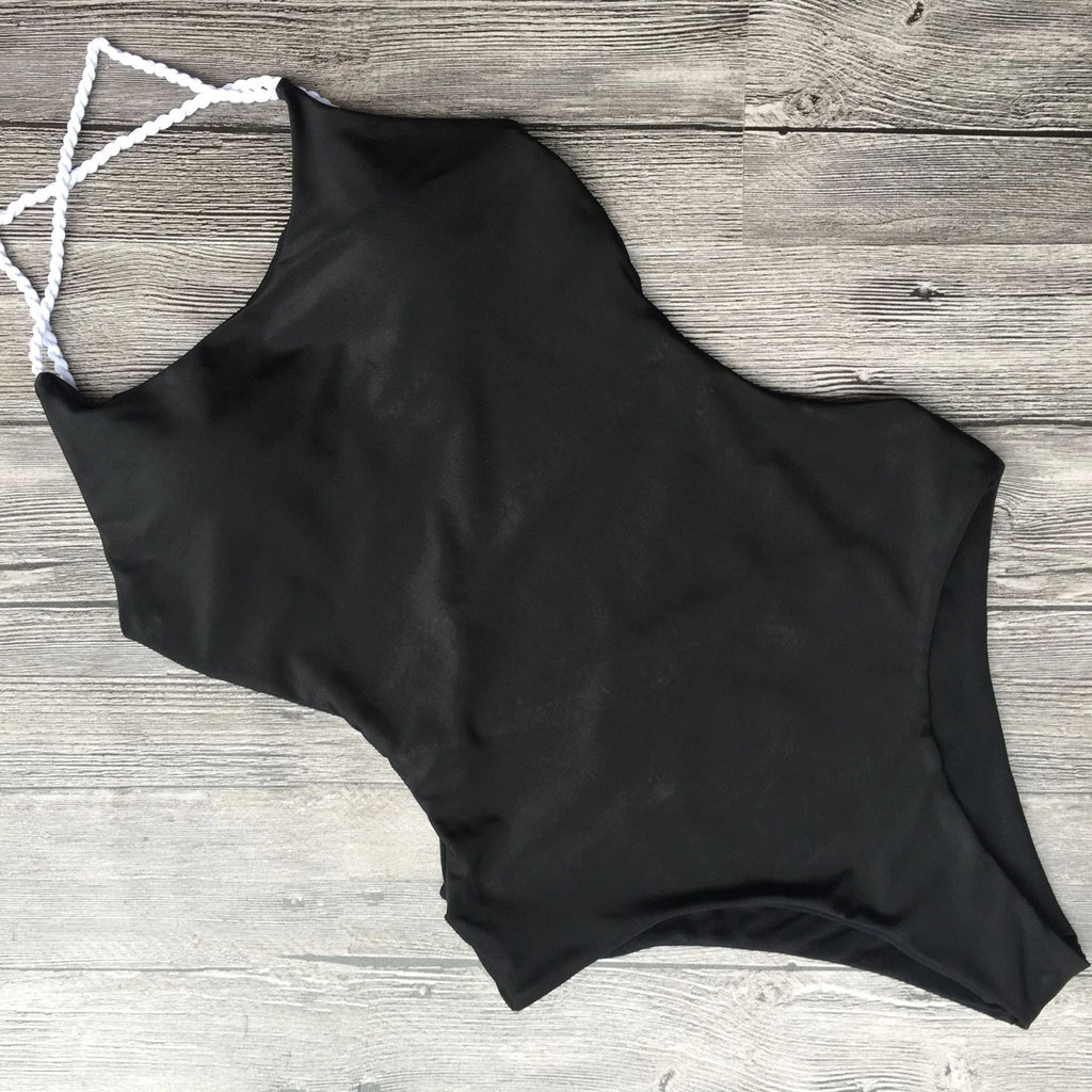 Cross Bandage Backless Women Swimwear One Piece Swimsuit Female Monokini High Cut Trikini 2025 Bikinis Bathing Suit Swim Lady