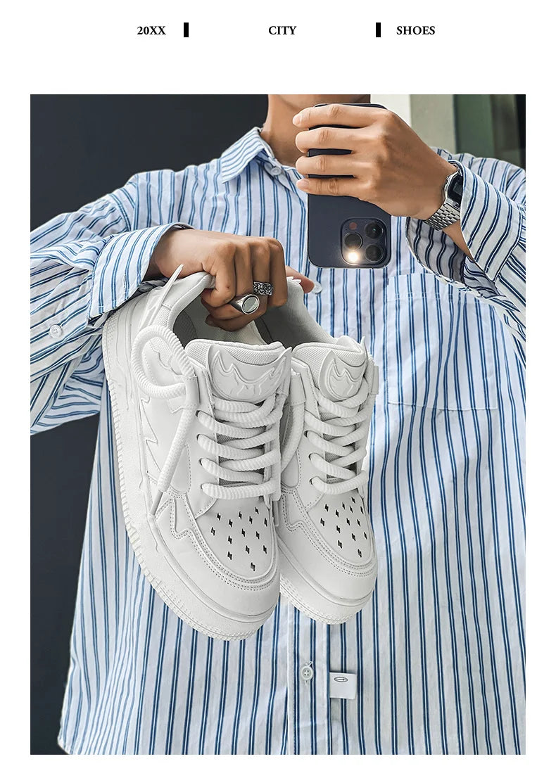 2024 Fashion Purple Mens Skateboard Shoes Streetwear Sneakers Spring Low top Board Sneakers Man Unisex Trend Shoes basket homme