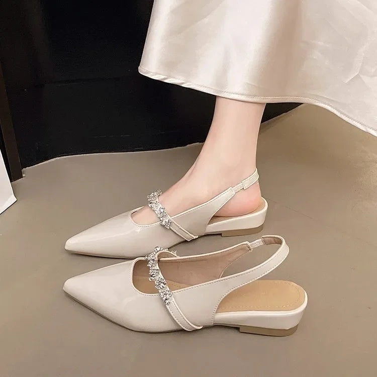 Plump Foot Big Size Single Shoes Small Heel Winter Ankle Booties round Toe Women Boots Furry Insole Rubber Outsole Solid Color