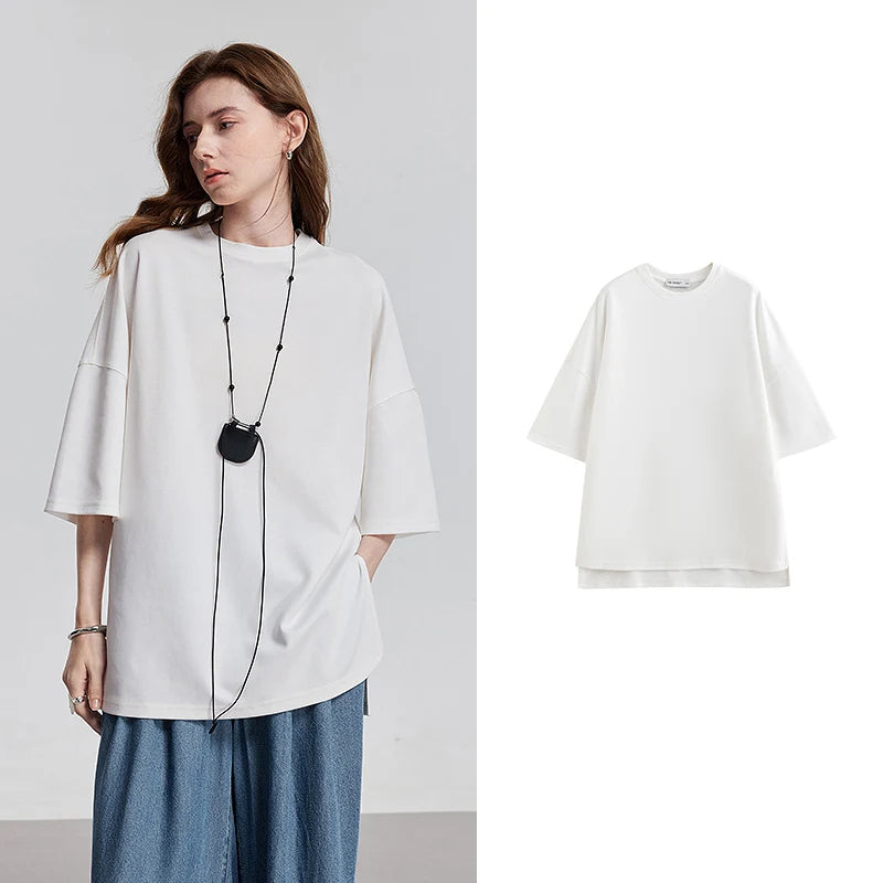 TOYOUTH Women Short Sleeve T shirt 2025 Spring New Tops 8521010