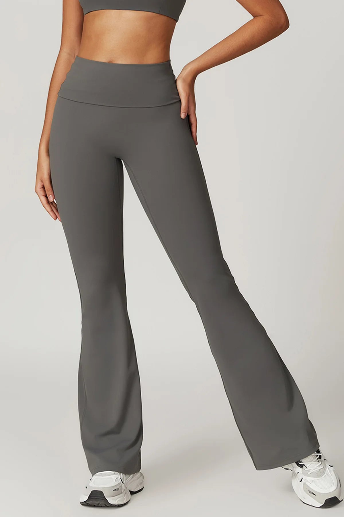 Yoga Pants Women Bell Bottoms High Waist Sport Flare Pants Gym Fitness Leggings Women Female Legging Tummy Control Running Tight