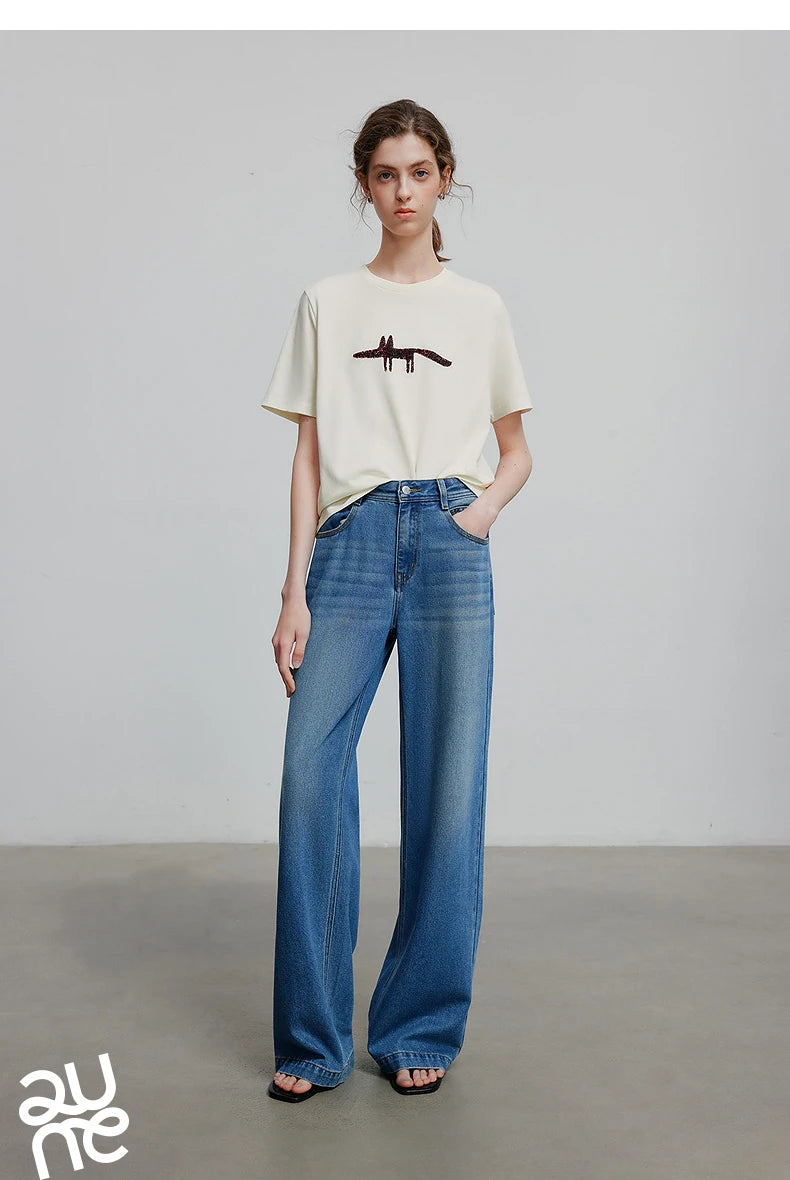 TOYOUTH Women Short Sleeve T shirt 2025 Spring New Tops 8521035