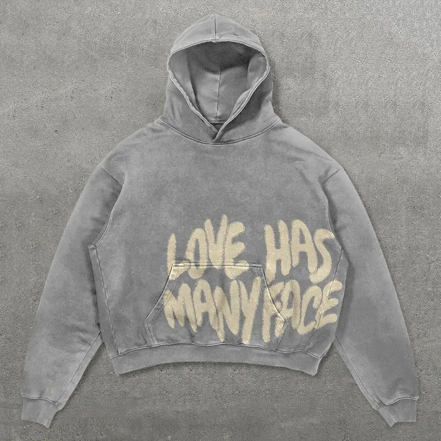 American Retro Harajuku Y2K Casual Loose Hoodie Men Street Hip-Hop Fashion Versatile Letter Print Oversized Sweatshirt Women