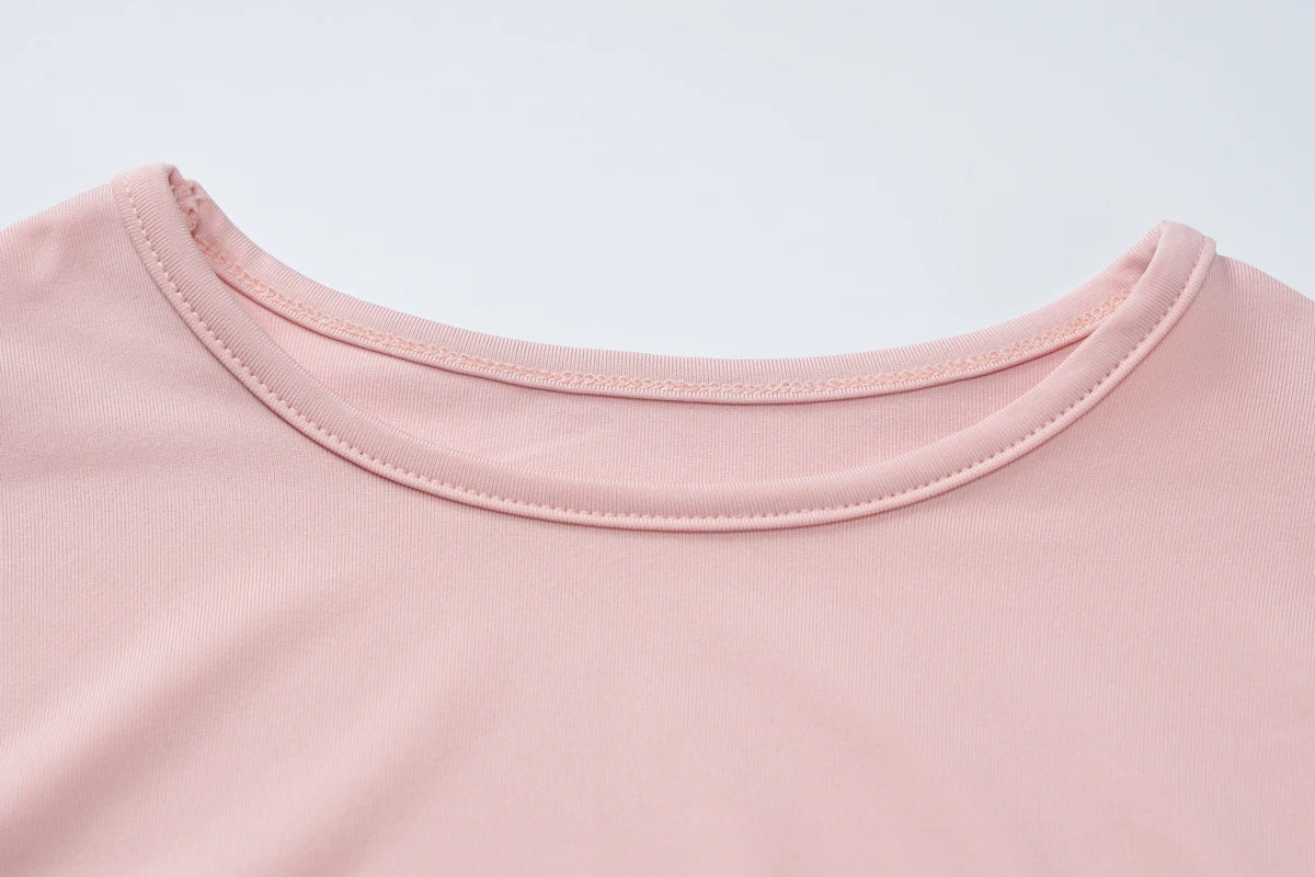 Hugcitar 2025 Elegant Solid Long Sleeve Tie Flowers Sexy Bodycon Pleated Mini Dress Spring Women Outfits Birthday Party Festival