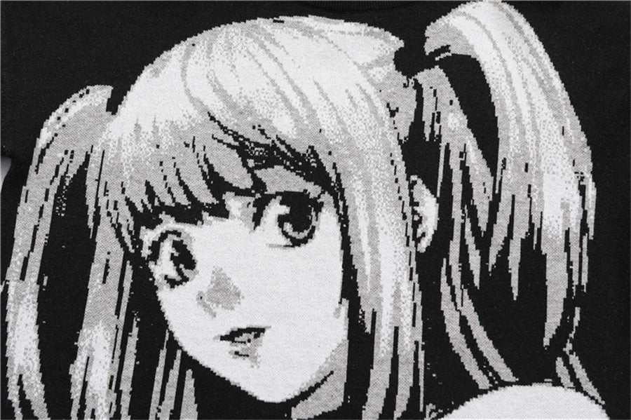 Women Hip Hop Streetwear Harajuku Sweater Vintage Japanese Style Anime Girl Knitted 2023 Cotton Pullover Sweaters Female Clothes