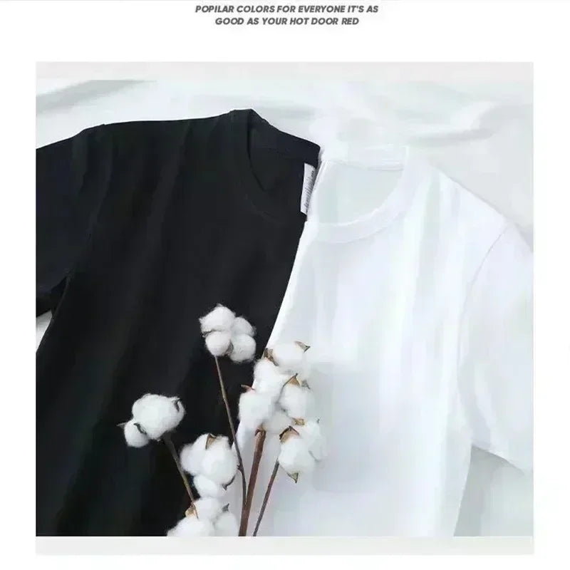 2025 Summer T-shirts Men Fashion Cotton Printed Short Sleeve T Shirt Women Casual Harajuku Hip Hop Streetwear Tee Tops