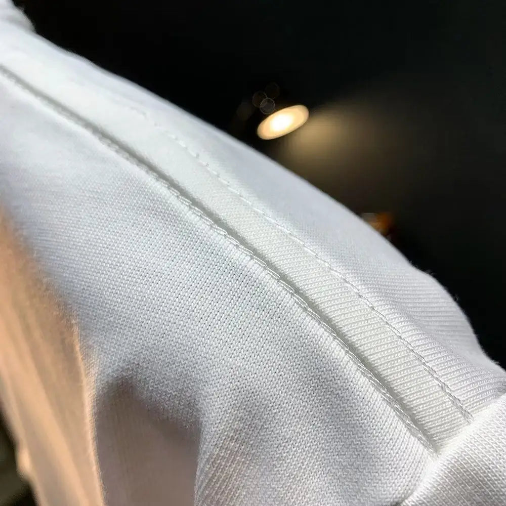 Summer Men's Cotton T-shirt Oversized Loose  Retro Trendy Printed Top High Quality Men's Clothing High Street Fashion Sweatshirt