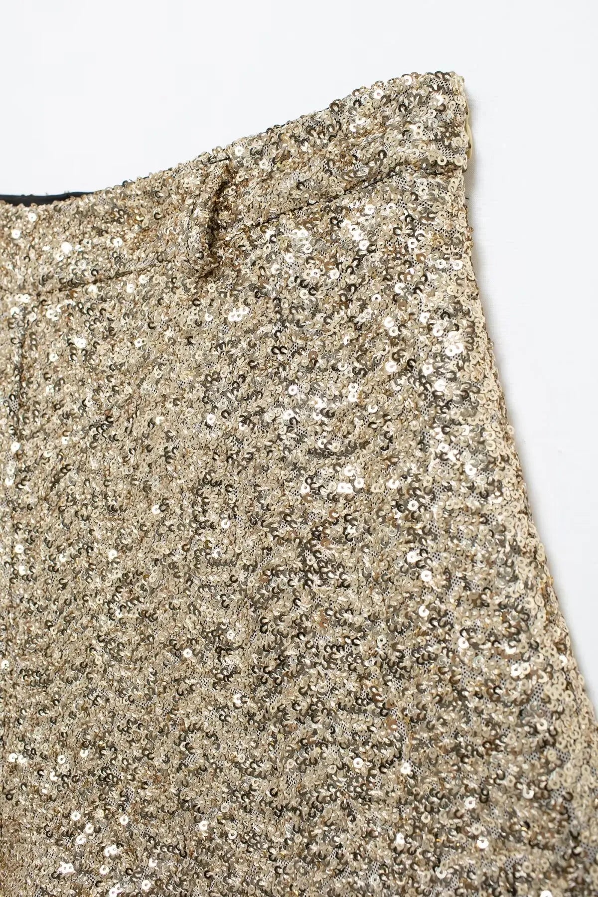 Taop&Za women's 2024 autumn and winter new pearl shorts solid color high commuting temperament shiny socialite mini pants