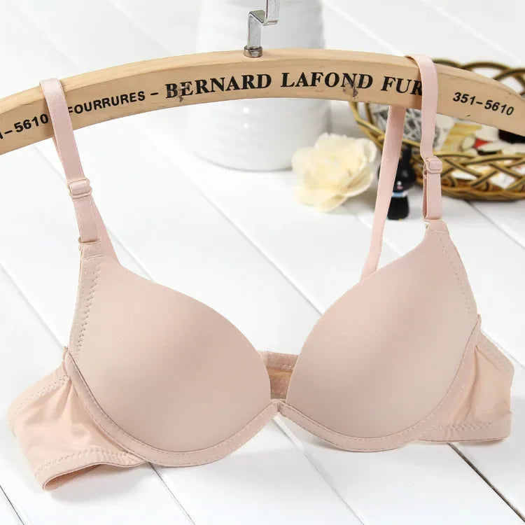 1/2 PCs Small Young Lady Bust Sexy Deep V Cup Bra For Women Push Up Lingerie Seamless Bralette Deep U Plunge Intimates Brassiere