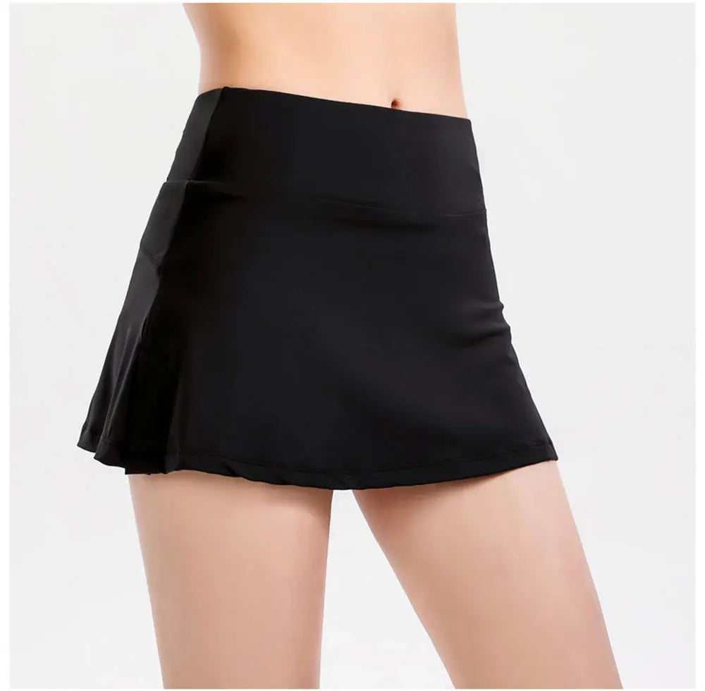 Summer Slim Yoga Shorts New Short Skirts Ultra Short Mini Skirts Gym Exercise Running Fitness Tennis Anti-Light Sports Skirts