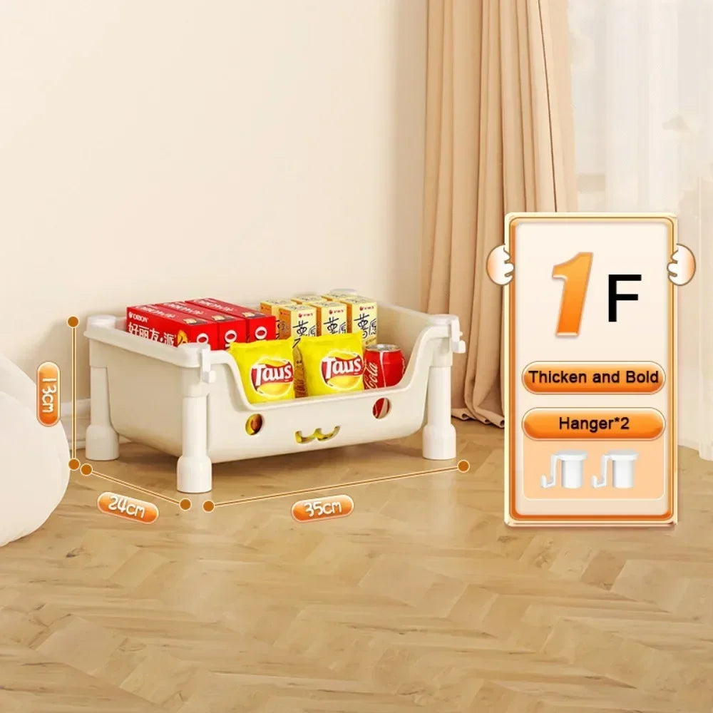 Children's snack rack storage organizer, bathroom accessories wardrobe organizer, kitchen storage toy storage cart bookshelf
