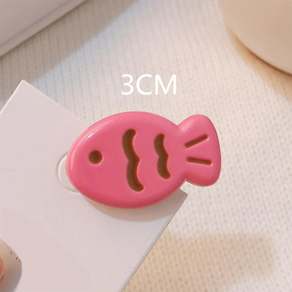 Simple Milk Tea Color Fishbone Hairpin Girl Cute Bangs Barrettes Sweet Side Hairgrips Temperament Duckbill Clip Hair Accessories