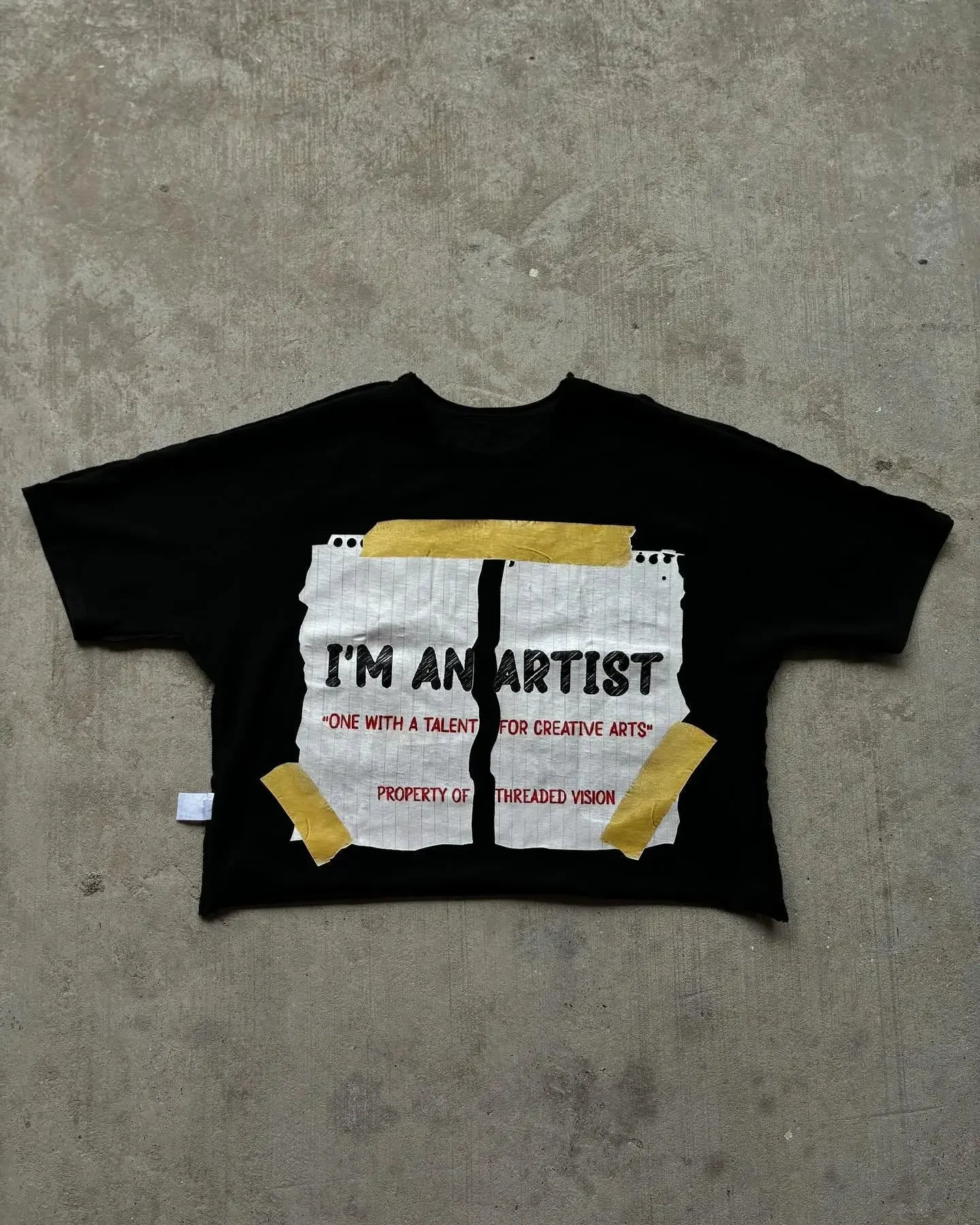 Summer rock and roll versatile oversized printed pattern super loose short top American hip-hop street style short-sleeved trend