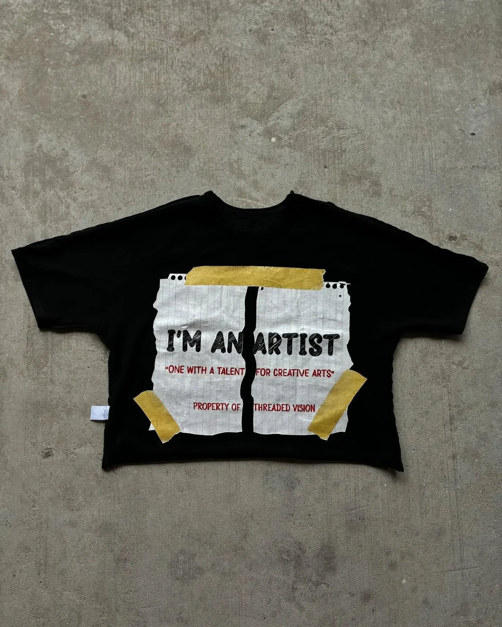 Summer rock and roll versatile oversized printed pattern super loose short top American hip-hop street style short-sleeved trend