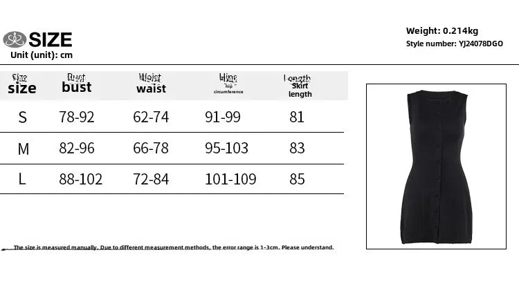 Yj24078 Cross-border Spring 2024 New Slims Smooths Your Silhouette Sleeveless Mini Dress European American Style Elegant Vest