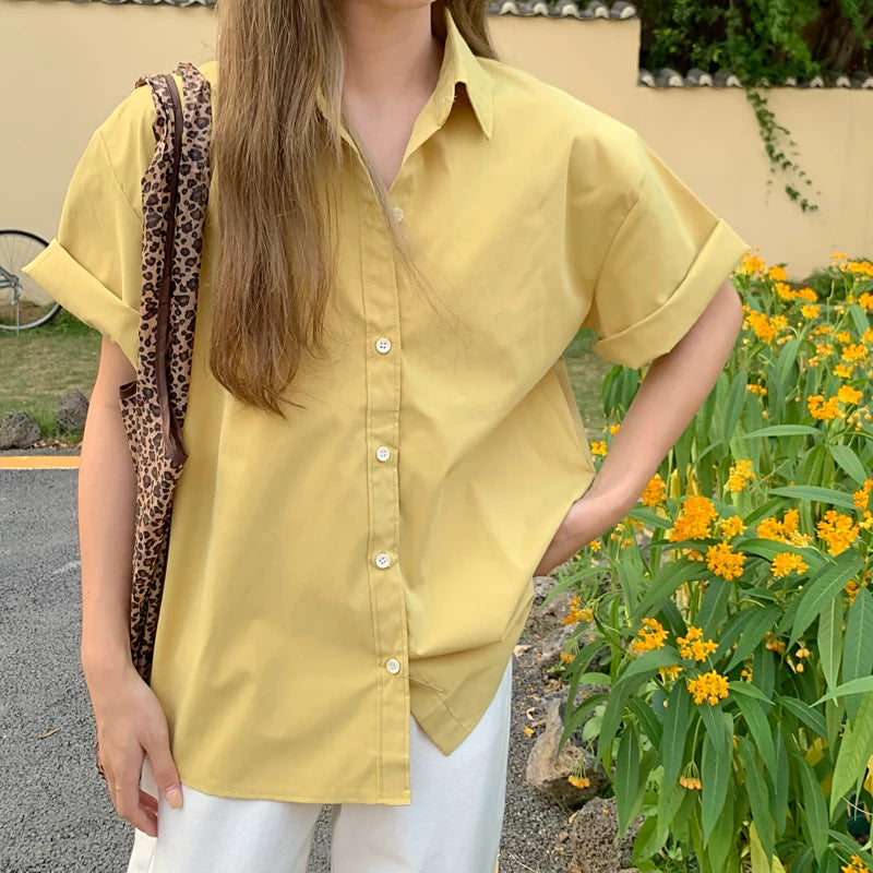 Ele ort Sve irt Vintage Hong Kong Sle Women's Busin Casual Mid-Length Commute irt Other Material 00%