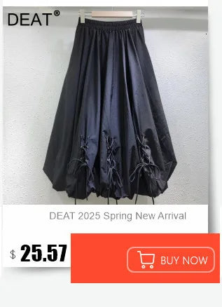 DEAT Fashion Women's Heavy Industry Sequins Skirts For Women Trendy Zipper Wrap Hip Ball Gown Skirt Female Spring New 11A02566