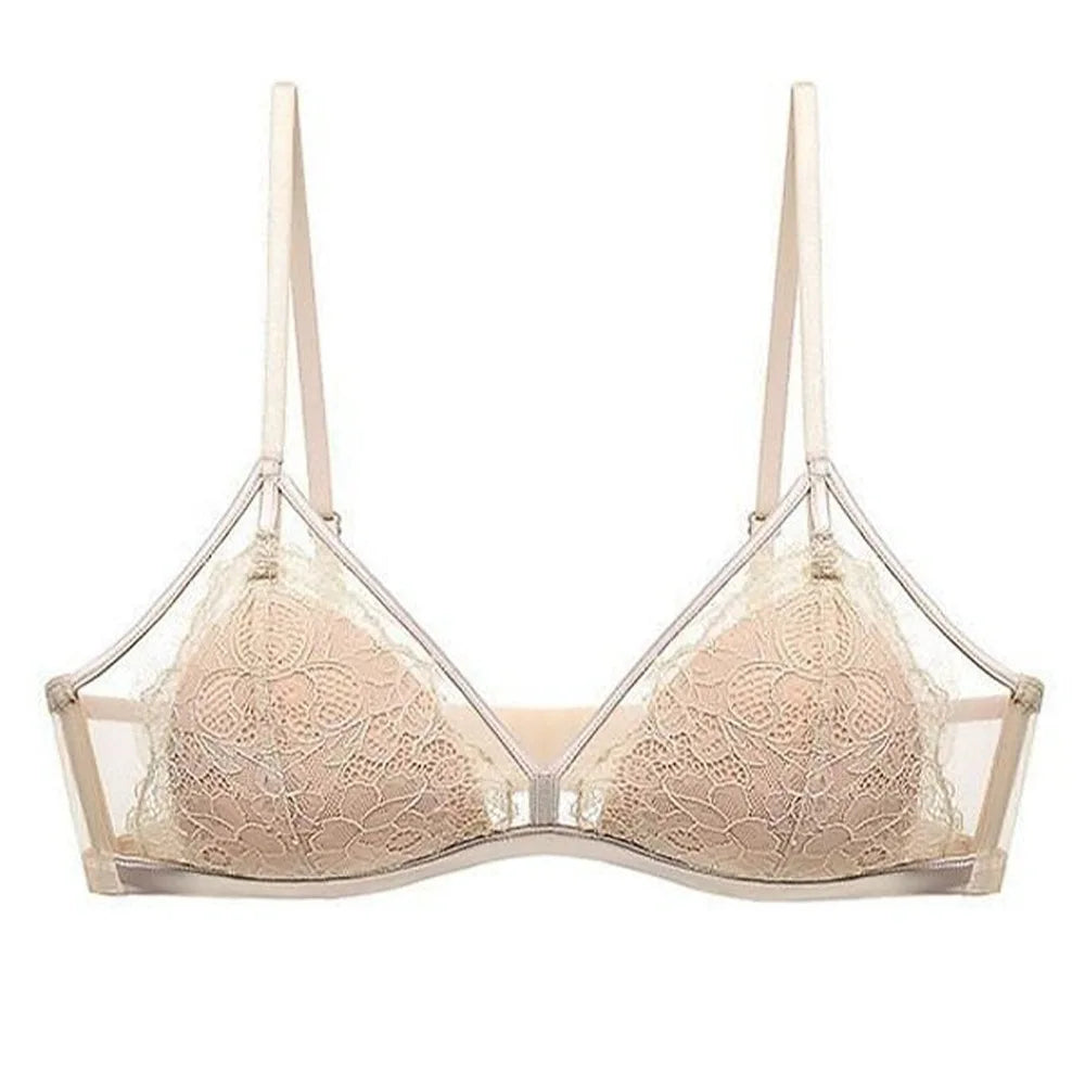 Women Lace Bra Padded Thin Lingerie Casual Ladies Underwear Elegant Daily Bralette