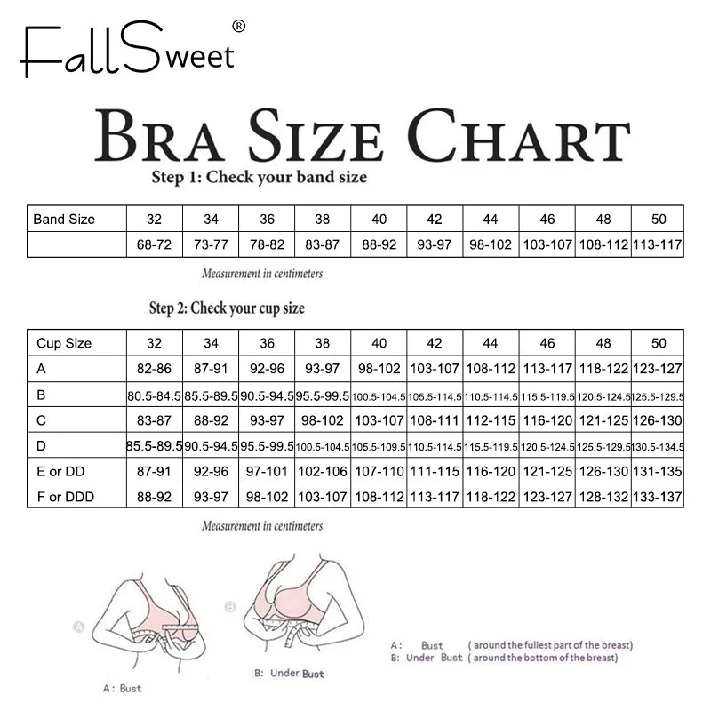 FallSweet Push Up Bra for Women Seamlesss Bras Comfortable Wireless Bralette 8cm Thick Chest Brassiere Sexy Lingerie 32-38AB