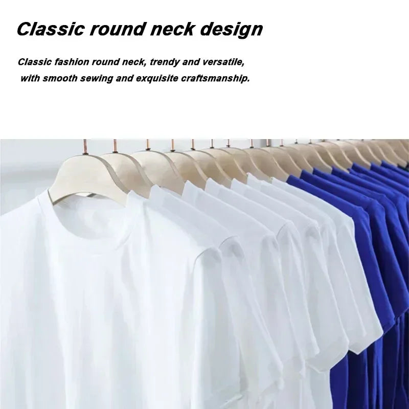 2025 Summer T-shirts Men Fashion Cotton Printed Short Sleeve T Shirt Women Casual Harajuku Hip Hop Streetwear Tee Tops