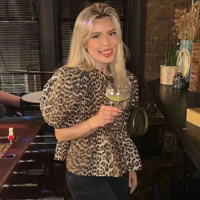 TRAF Ruffle Blouses Woman 2024 Puff Sleeve Shirts and Blouses for Women White Black Ruched Crop Top Female Ruched Women's Blouse