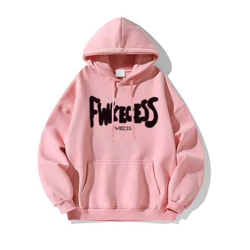 Burgundy Retro Sweatshirt Women's American Lazy Style Autumn and Winter oversize Design Spring Hooded Niche Jacket