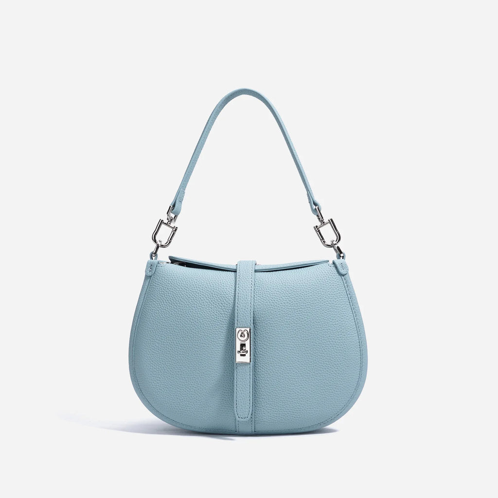 Bag women's 2025 new high-end leather crescent bag women's diagonal cross-border cowhide commuter one-shoulder underarm bag