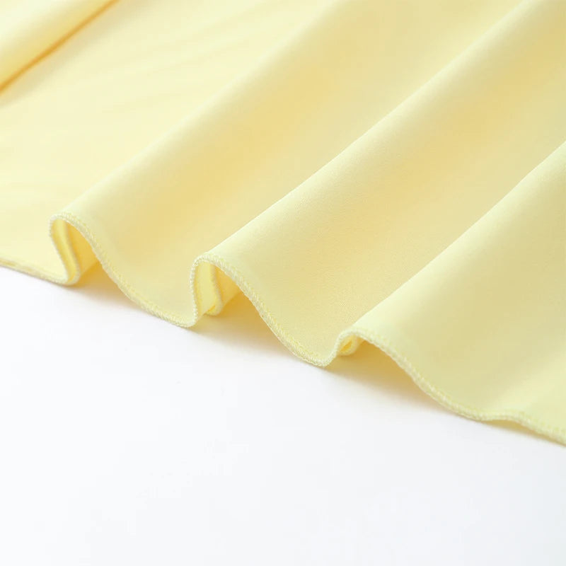 Butter Yellow Scarf Neck Split Long Dress Women Elegant Strapless Slim Fit High Waist Vestidos 2025 Lady Evening Party Gowns New