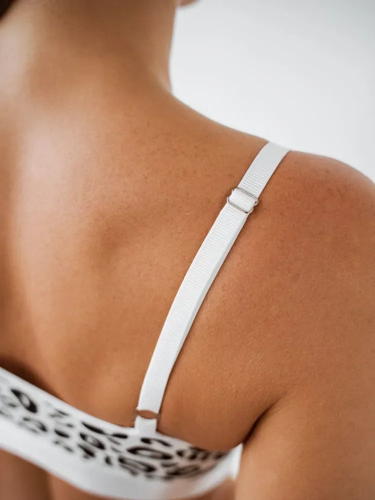 Bra Set Euro-American Sexy Leopard Print Seamless Steel Ring Bra French Adjustable Shoulder Straps Beautiful Back Underwear Set