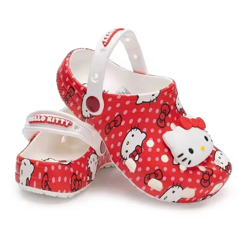 Miniso Hello Kitty Pochacco Melody Summer Children Cartoon Children Slipper Nonslip Soft Soled Wrap Toe Sandal Kid Birthday Gift