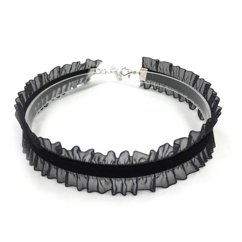 Girl Black Lace Choker Necklace For Women Trendy Neck Chain Collarbone Necklaces Punk Lolita Gothic jewelry For Girls Vintage