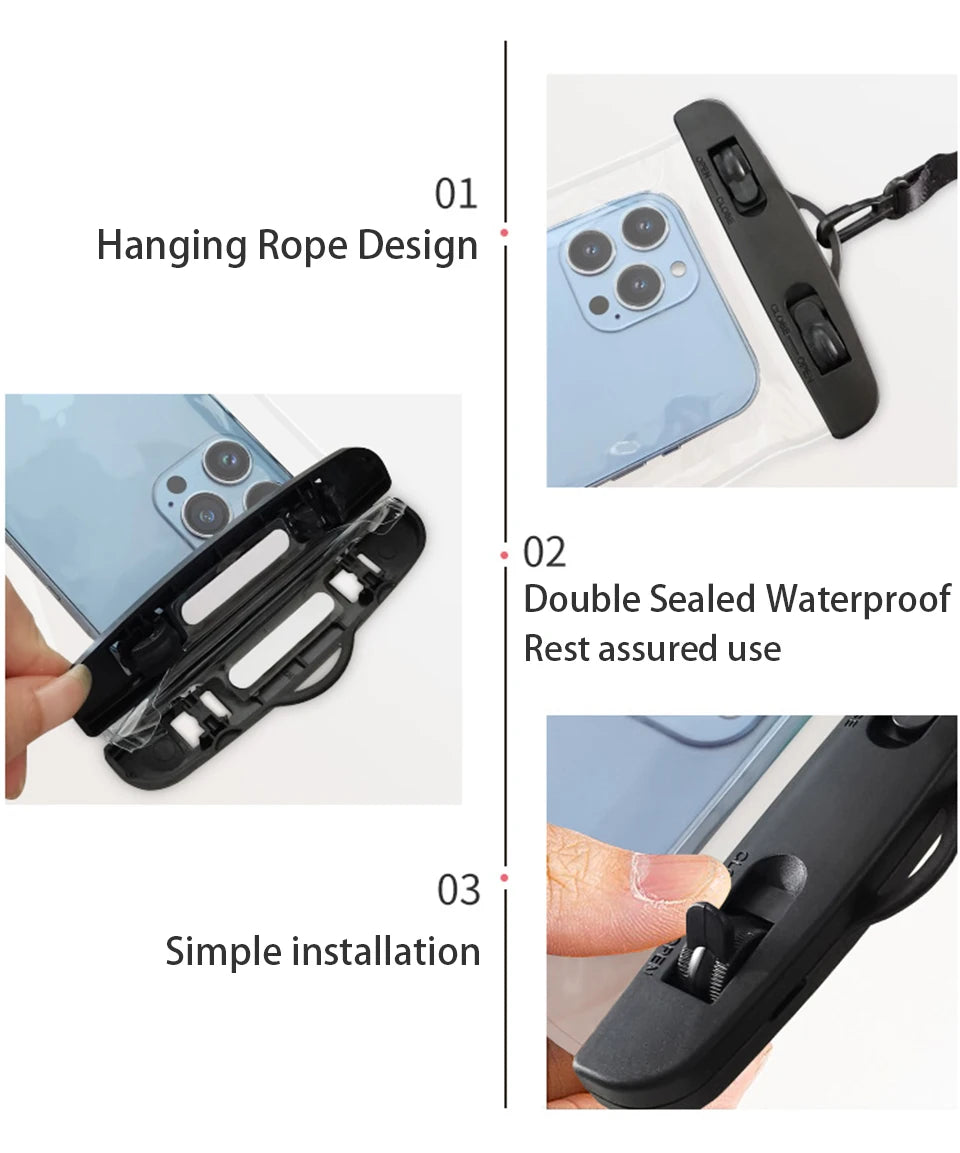 Waterproof Phone Case Swimming Water Proof Bag Universal Underwater Phone Protector Pouch Cover For iPhone 11 12 13 14 Pro Max X