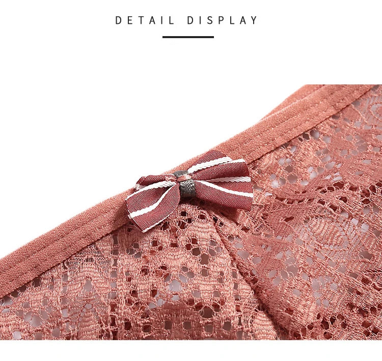 Sexy Panties For Women Low Waist Underwear Transparent Lace Briefs Breathable Soft Lingerie Female Underpants Sexy Woman's Panty