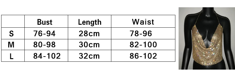 Festival Brilliant Rhinestone Backless Party Crop Top Women 2024 Summer Glitter Evening V Neck Diamonds Metal Tank Tops