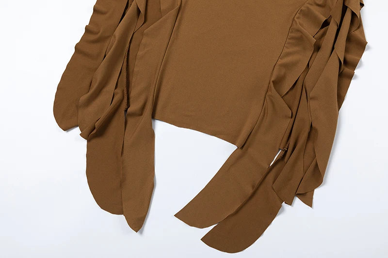 2024 Spring/Summer European and American Fashion Trend Women's New One Shoulder Bra Wrap Hip Slim Fit Irregular Dress