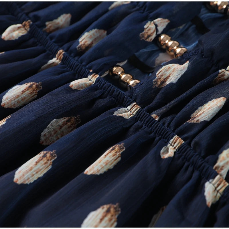 Retro Polk Dot Long Dress With Ribbon Women Sexy Low Cut Sleeveless Pleated Slim Evening Dresses Female Spring Chic Street Party