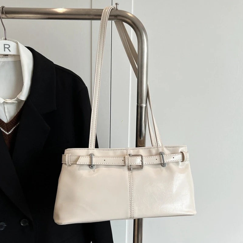 PU Leather Shoulder Bags For Women 2025 Y2K Vintage Ladies Underarm Commuting Bag Hot Sale Bags for Women Handbags And Purses