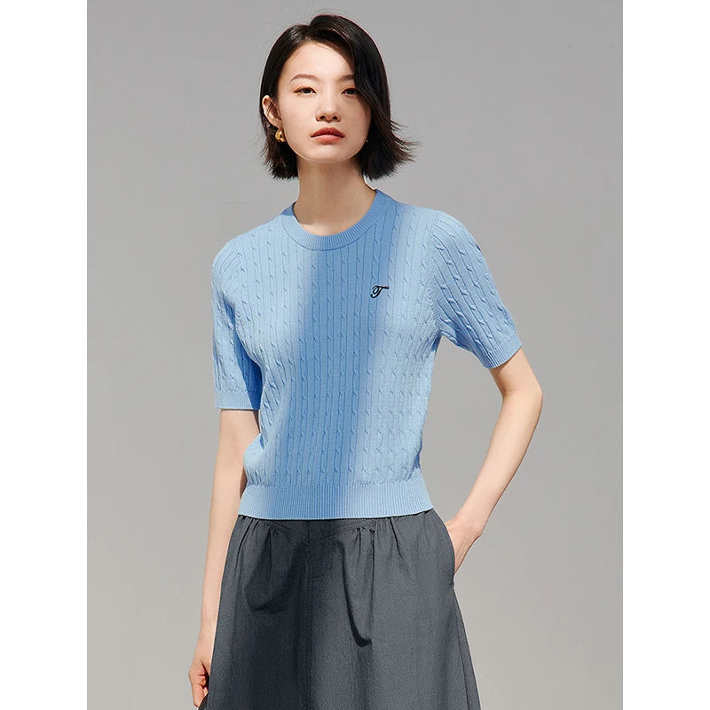 TOYOUTH  Women Knitwear 2025 Summer New Tops 8523801