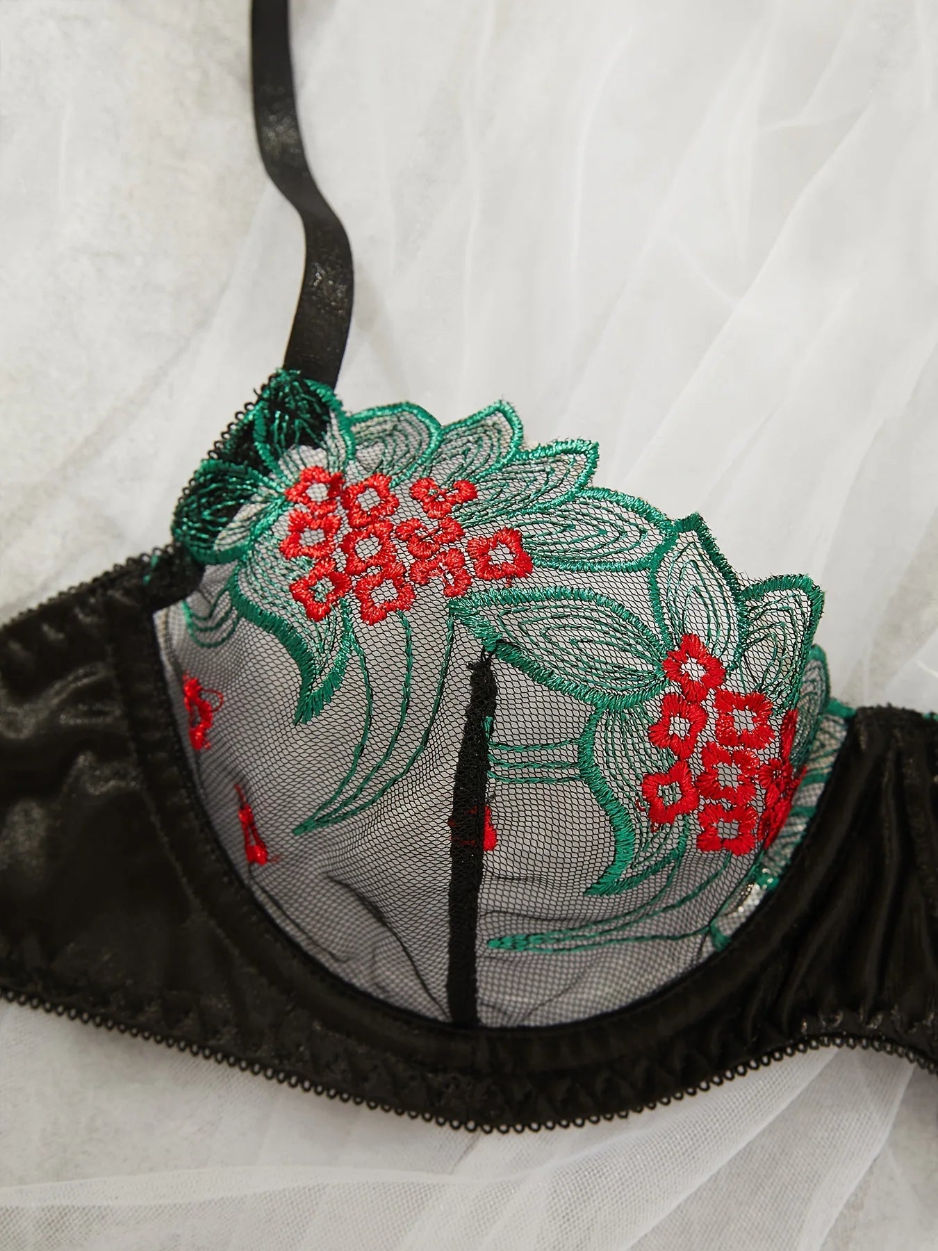 Ellolace Fancy Lingerie Floral Lace Bra Set Bilizna Luxury Well-Looking Underwear Sexy Erotic Fairy Fine Lace Exotic Sets