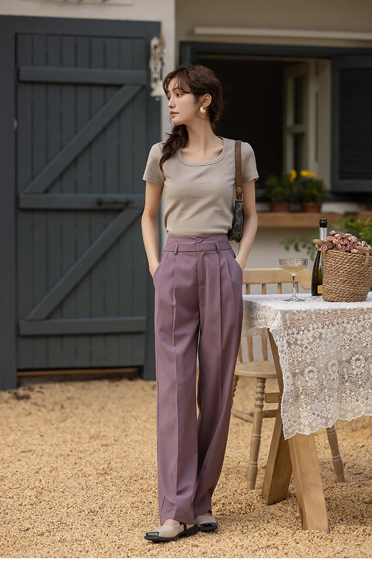 MISHOW Short Sleeve T-shirts Women Spring Solid Square-neck Top Elegant Woman Clothes Office Lady Cotton Tees MXC12T0641