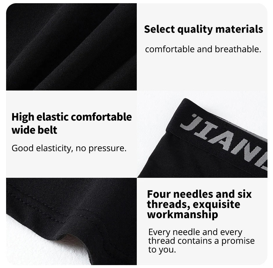 2/5 Pcs Teenagers To Adults Multi-size Men's Sports Underwear Fitness Long Boxer Shorts Running Training Basketball Football Sho