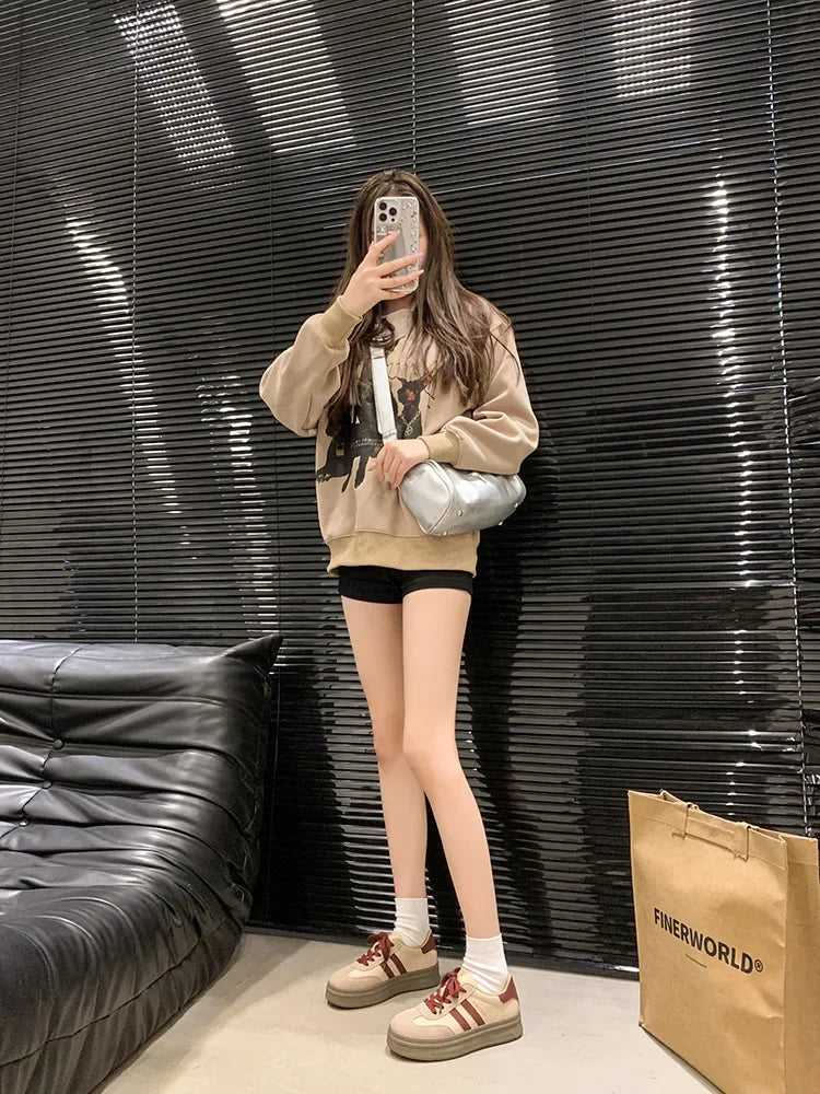 Women's Casual Sports Shoes Spring New Style Versatile Lightweight Lace-Up Mesh Thick Bottom Foot-Extending Dad Sneakers