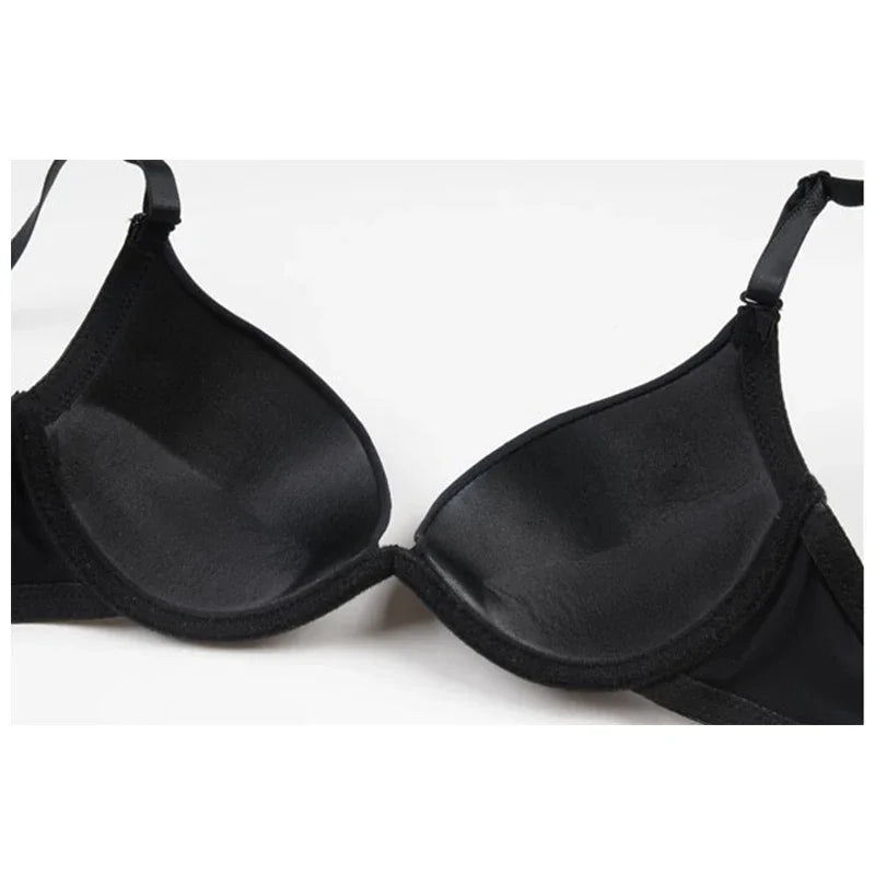 1/2 PCs Small Young Lady Bust Sexy Deep V Cup Bra For Women Push Up Lingerie Seamless Bralette Deep U Plunge Intimates Brassiere