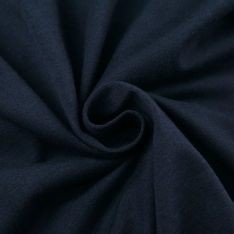 Black T-shirt Women Autumn Letter Print Streetwear Long Sleeves O-Neck Bodycon Sexy Top Button Fashion Casual Slim Tees Female