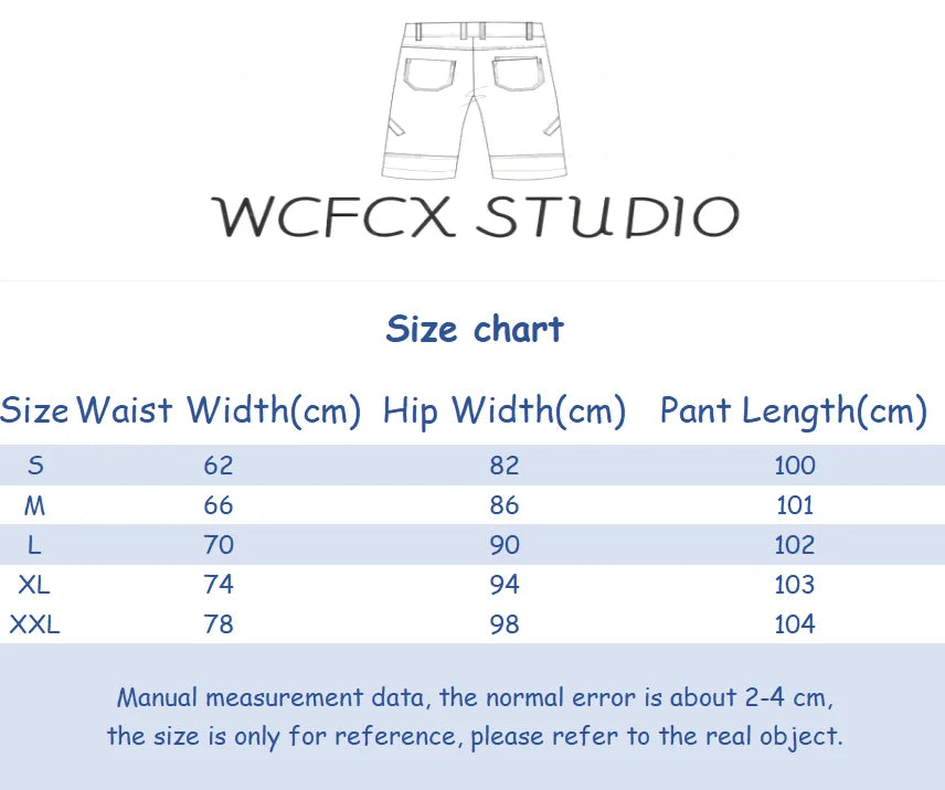 WCFCX STUDIO High Quality American Vintage Clothes Raw Edge Design Flared Jeans For Women Patchwork Autumn Denim Y2k Pants 2023